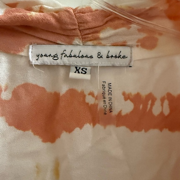 Young Fabulous & Broke Carmen Top & Aiko Pant set in Willow Geode Wash Size XS - Picture 3 of 7